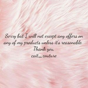 No offers unless reasonable